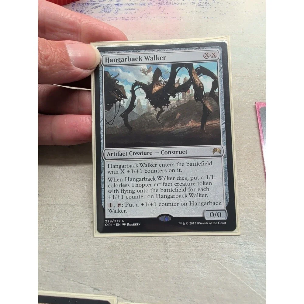 ​MTG Lot of Ten: 2x Hangarback Walker, 2x Grumgully, Full-Art Lands & more